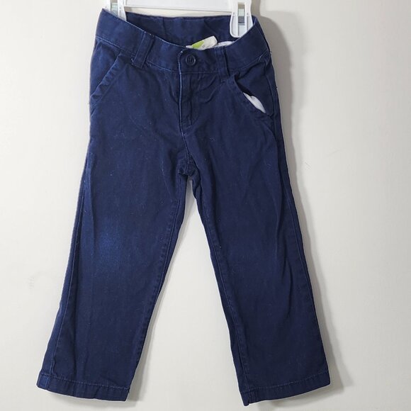 Crazy 8 Blue Jean Pants fake button (clasps together) with zipper Size 3T - Picture 1 of 7